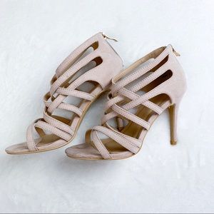 Strappy Blush Heels